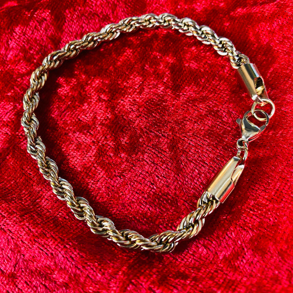 5mm Gold Rope Bracelet