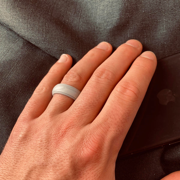 Silicone Ring - Silver